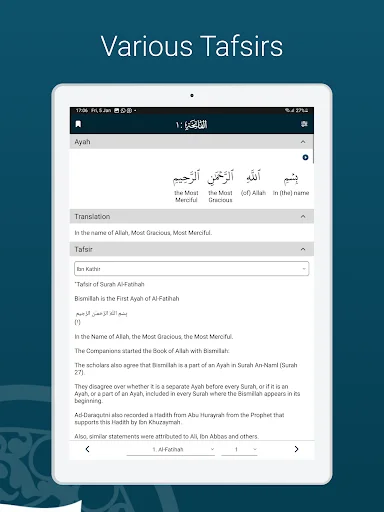 Learn Quran Tafsir डाउनलोड करें – विश्वसनीय तफ़सीर और आसान खोज - Screenshot 11