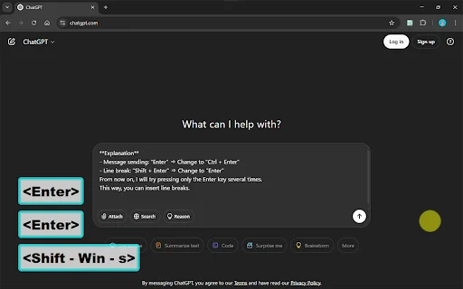 Chat AI Ctrl+Enter Sender डाउनलोड करें – AI चैट में टाइपिंग आसान बनाएं - Screenshot 1