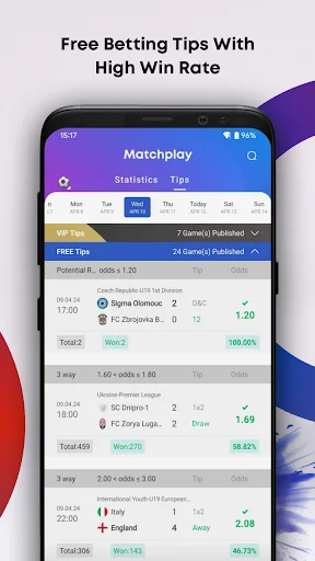 Matchplay: Live Scores & Stats डाउनलोड करें – फुटबॉल और बास्केटबॉल के लिए - Screenshot 5