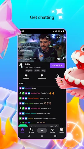 Twitch डाउनलोड करें: लाइव स्ट्रीमिंग और गेमिंग का आनंद लें – Android के लिए - Screenshot 4