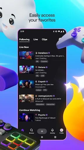 Twitch डाउनलोड करें: लाइव स्ट्रीमिंग और गेमिंग का आनंद लें – Android के लिए - Screenshot 2