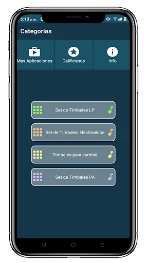 Timbales Cumbia डाउनलोड करें – असली टिमपानी और पर्कशन ध्वनियाँ - Screenshot 4