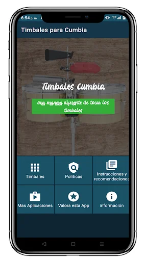 Timbales Cumbia डाउनलोड करें – असली टिमपानी और पर्कशन ध्वनियाँ - Screenshot 2