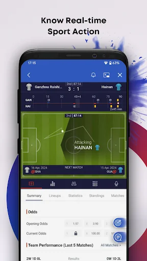 Matchplay: Live Scores & Stats डाउनलोड करें – फुटबॉल और बास्केटबॉल के लिए - Screenshot 3
