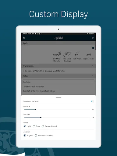 Learn Quran Tafsir डाउनलोड करें – विश्वसनीय तफ़सीर और आसान खोज - Screenshot 14