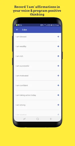 Creation – Voice Affirmations डाउनलोड करें – अपनी आवाज में सकारात्मकता - Screenshot 7