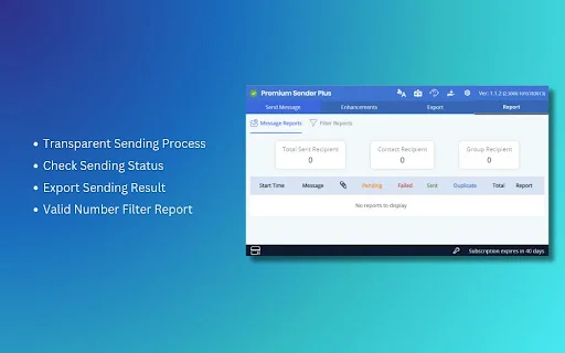 Premium Sender Plus डाउनलोड करें – सर्वश्रेष्ठ मैसेजिंग टूल - Screenshot 5
