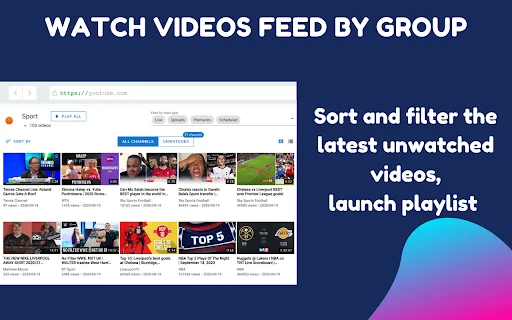 PocketTube डाउनलोड करें: YouTube सब्सक्रिप्शन को फोल्डर में व्यवस्थित करें - Screenshot 4