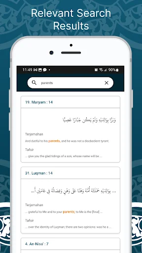 Learn Quran Tafsir डाउनलोड करें – विश्वसनीय तफ़सीर और आसान खोज - Screenshot 2