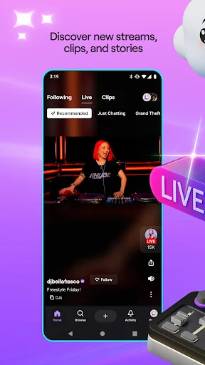 Twitch डाउनलोड करें: लाइव स्ट्रीमिंग और गेमिंग का आनंद लें – Android के लिए - Screenshot 1