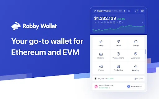 Rabby Wallet डाउनलोड करें – सुरक्षित Ethereum और EVM ब्राउज़र वॉलेट - Screenshot 1