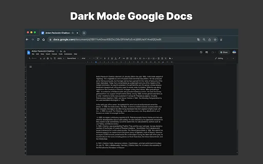 Dark Mode Google Docs डाउनलोड करें – आंखों के लिए बेहतरीन डार्क थीम - Screenshot 1