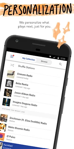 Pandora Music & Podcasts डाउनलोड करें – बेहतरीन म्यूजिक अनुभव - Screenshot 2