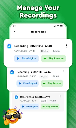 Reverse Play : Sing Challenge डाउनलोड करें – मजेदार वॉयस रिवर्स ऐप - Screenshot 5