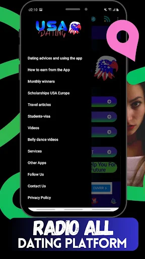 USA Dating ऐप डाउनलोड करें – अमेरिका और पेरिस में नए दोस्त बनाएं - Screenshot 22