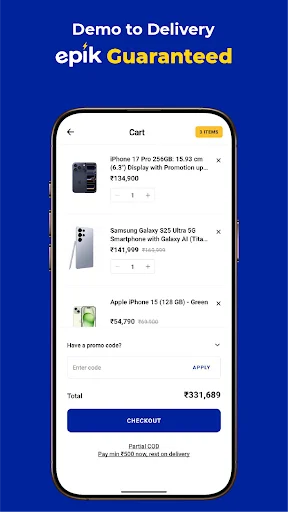 Epik ऐप डाउनलोड करें – स्मार्ट गैजेट्स की फास्ट होम डिलीवरी - Screenshot 4