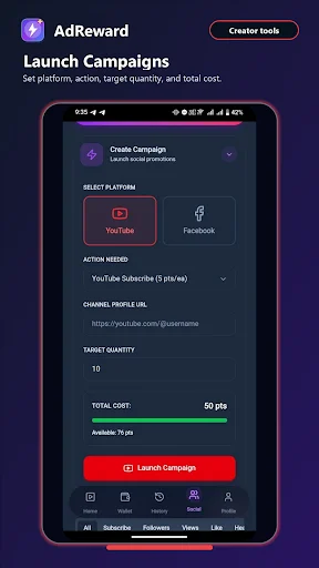 AdReward: Earn & Grow डाउनलोड करें – विज्ञापन देखकर पैसे कमाएं - Screenshot 8