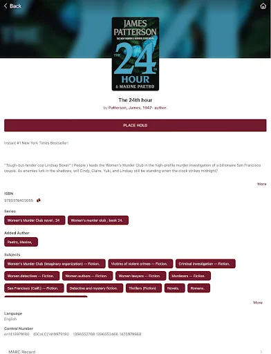 RSAcat Mobile Catalog डाउनलोड करें – लाइब्रेरी एक्सेस और ई-बुक्स - Screenshot 16