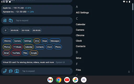 AIO Launcher डाउनलोड करें – सबसे तेज़ और कस्टमाइज़ेबल होम स्क्रीन - Screenshot 9