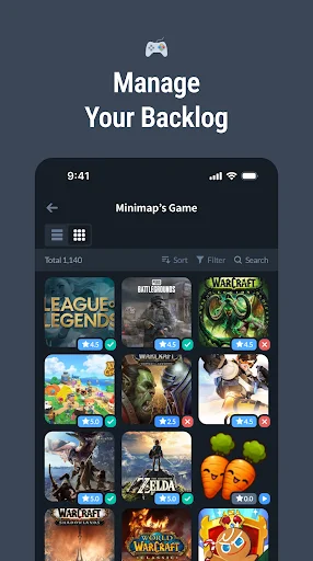Minimap: Ultimate Game Tracker डाउनलोड करें – गेमिंग लाइब्रेरी मैनेज करें - Screenshot 5