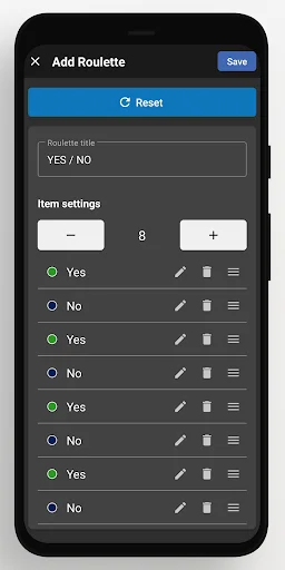 Decision Roulette – Random डाउनलोड करें – निर्णय लेने वाला बेहतरीन ऐप - Screenshot 8