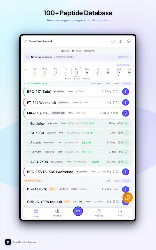 Smart Peptide Tracker डाउनलोड करें – पेप्टाइड लॉगिंग ऐप - Screenshot 10