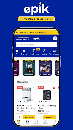 Epik ऐप डाउनलोड करें – स्मार्ट गैजेट्स की फास्ट होम डिलीवरी - Screenshot 1