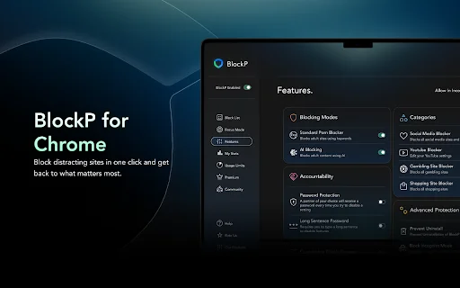 BlockP: बेहतरीन AI-आधारित पोर्न और वेबसाइट ब्लॉकर – अभी डाउनलोड करें - Screenshot 2