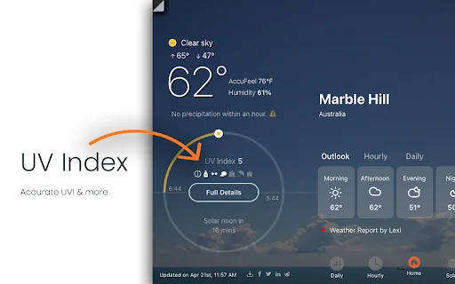 UV Weather डाउनलोड करें – सटीक मौसम पूर्वानुमान और लाइव रडार - Screenshot 3