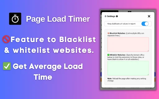 Page Load Timer डाउनलोड करें – वेबसाइट की स्पीड चेक करें - Screenshot 1