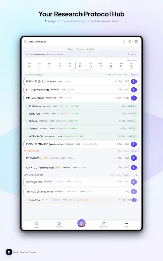 Smart Peptide Tracker डाउनलोड करें – पेप्टाइड लॉगिंग ऐप - Screenshot 16