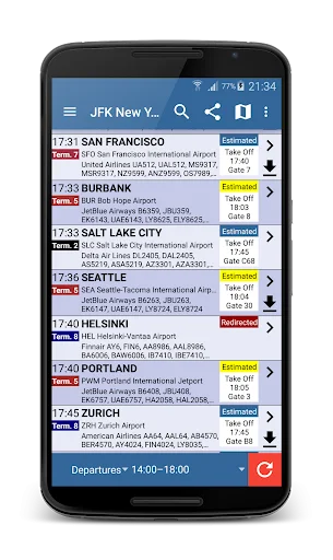 Orlando Airport Flight Info डाउनलोड करें – लाइव फ्लाइट अपडेट्स - Screenshot 1