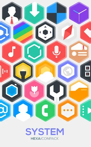 Hexa Icon Pack डाउनलोड करें – अनोखे हेक्सागोनल आइकॉन स्टाइल - Screenshot 3