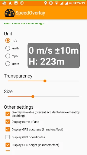 Speed Overlay डाउनलोड करें – सटीक GPS स्पीडोमीटर और नेविगेशन टूल - Screenshot 6