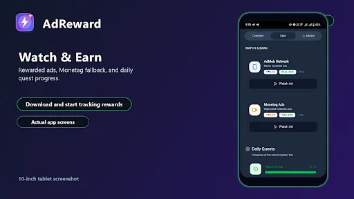 AdReward: Earn & Grow डाउनलोड करें – विज्ञापन देखकर पैसे कमाएं - Screenshot 18