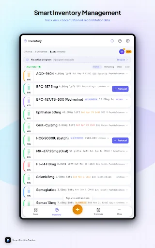 Smart Peptide Tracker डाउनलोड करें – पेप्टाइड लॉगिंग ऐप - Screenshot 11
