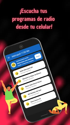 Radio Metropoli 1150 AM MX डाउनलोड करें – लाइव मेक्सिकन रेडियो - Screenshot 2