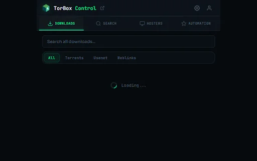 TorBox Control डाउनलोड करें – ब्राउज़र से TorBox डाउनलोड मैनेज करें - Screenshot 1