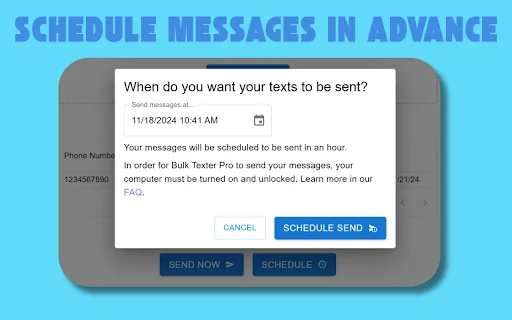 Bulk Texter Pro डाउनलोड करें – बल्क SMS और मैसेजिंग टूल - Screenshot 3