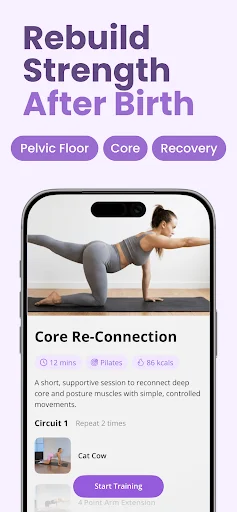 FitMama: गर्भावस्था और प्रसवोत्तर फिटनेस ऐप डाउनलोड करें - Screenshot 4