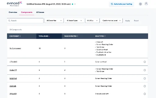 Evinced Flow Analyzer डाउनलोड करें – वेब एक्सेसिबिलिटी टेस्टिंग टूल - Screenshot 3