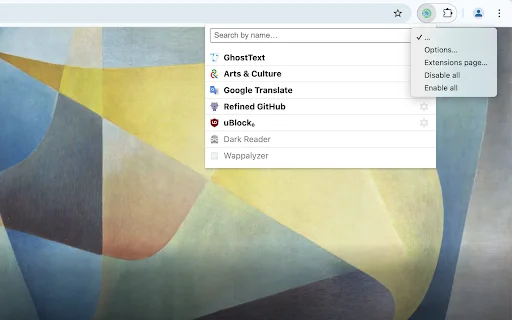 One Click Extensions Manager डाउनलोड करें – ब्राउज़र विस्तार प्रबंधित करें - Screenshot 4