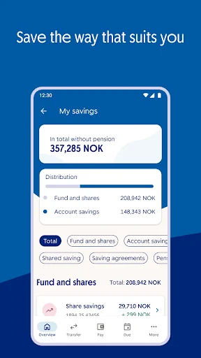 SpareBank 1 Mobile Banking डाउनलोड करें – सुरक्षित और तेज़ बैंकिंग - Screenshot 5