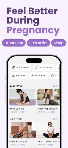 FitMama: गर्भावस्था और प्रसवोत्तर फिटनेस ऐप डाउनलोड करें - Screenshot 3