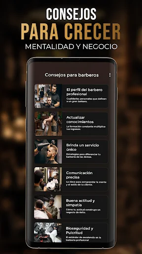 Curso de Barbería Profesional ऐप डाउनलोड करें – प्रोफेशनल हेयरकट सीखें - Screenshot 4