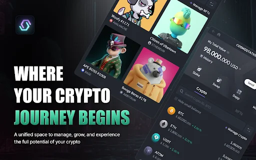 Cosmostation Wallet डाउनलोड करें – 80+ चेन के लिए सुरक्षित क्रिप्टो वॉलेट - Screenshot 1