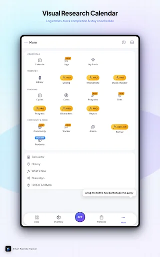 Smart Peptide Tracker डाउनलोड करें – पेप्टाइड लॉगिंग ऐप - Screenshot 13
