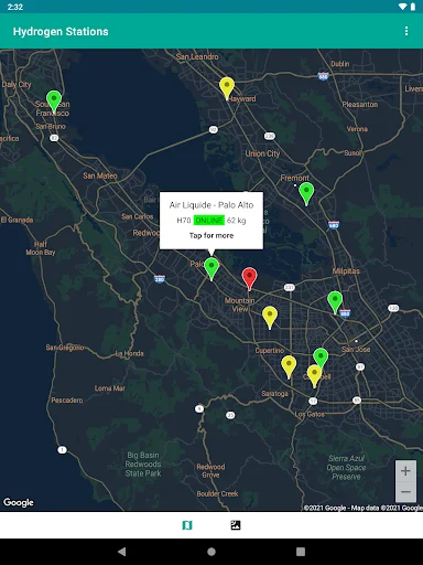 Hydrogen Stations USA डाउनलोड करें – हाइड्रोजन फ्यूल स्टेशन खोजें - Screenshot 18