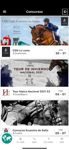 Equestrian Digital डाउनलोड करें – घुड़सवारी के लाइव परिणाम और वीडियो - Screenshot 1