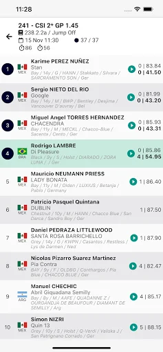 Equestrian Digital डाउनलोड करें – घुड़सवारी के लाइव परिणाम और वीडियो - Screenshot 3